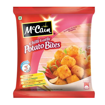 Mc Cain Frozen Veg Snacks Chilli Garlic Potato Bites